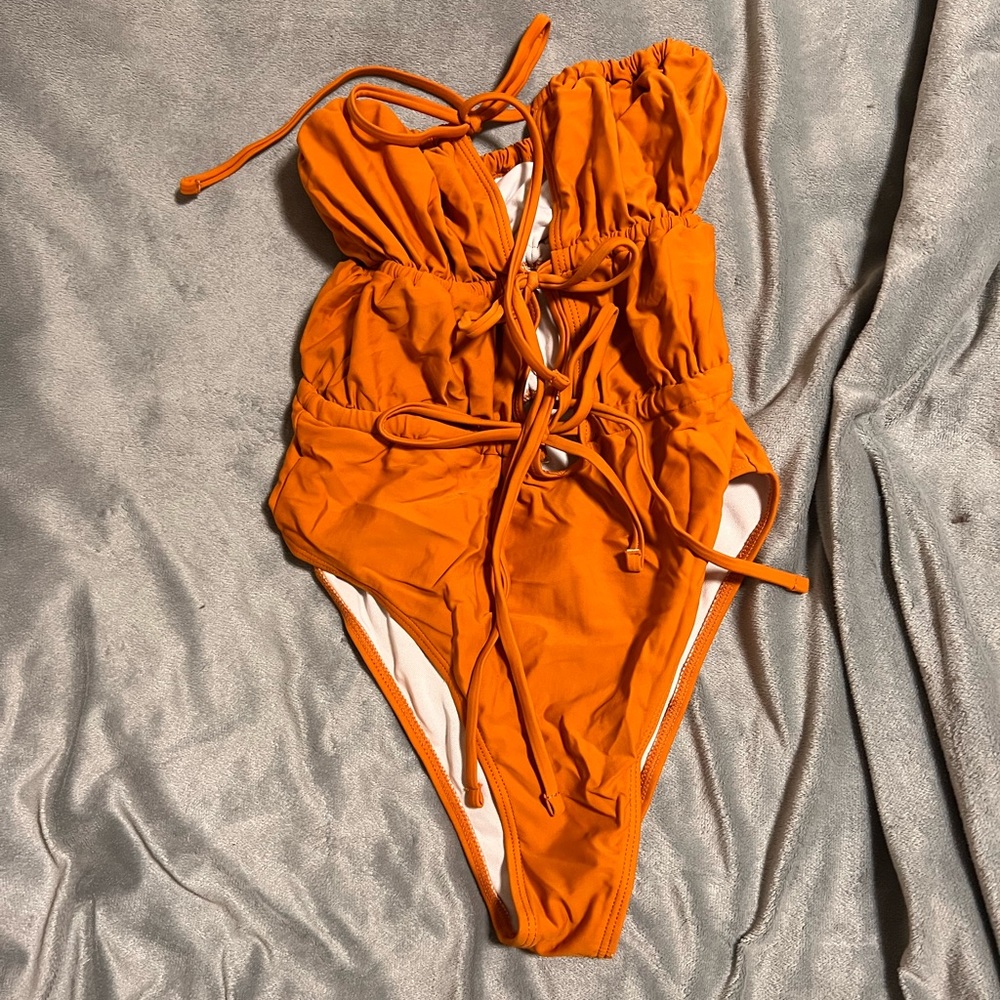 Strapless One Piece Swimsuit